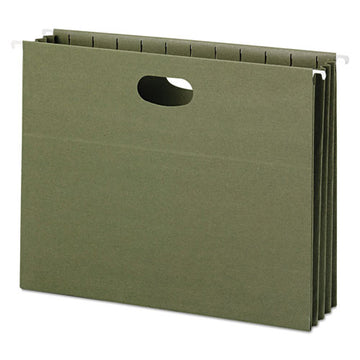 Smead® 100% Recycled Hanging Pockets With Full-height Gusset, Legal Size, Standard Green, 10-box freeshipping - TVN Wholesale